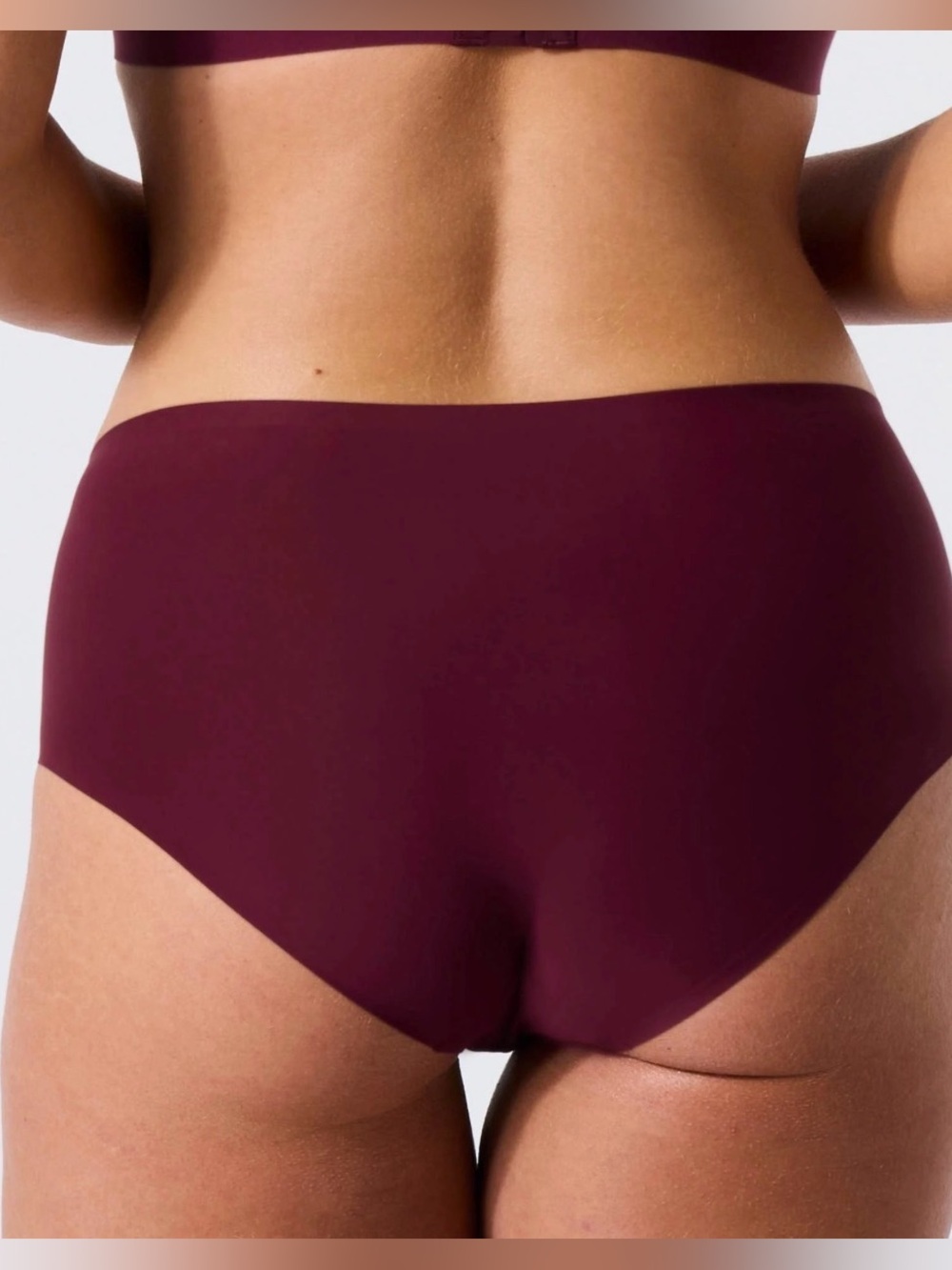 Aire Burgundy High-Waist Brief Panty underwear